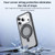 iPhone 17 ZGA Feitian 360 Rotation Holder Magsafe PC Hybrid TPU Phone Case - Pink