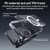 iPhone 17 ZGA Magsafe Metal Buttons Clear PC Hybrid TPU Phone Case - Transparent