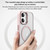iPhone 17 ZGA Matte Clear Magsafe PC Hybrid TPU Phone Case - Black