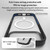 iPhone 17 ZGA Matte Clear Magsafe PC Hybrid TPU Phone Case - Grey