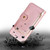 iPhone 17 Zipper Bag Leather Phone Case - Rose Gold