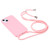 Candy Colors TPU Protective Phone Case with Lanyard iPhone Air - Pink