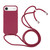 Candy Colors TPU Protective Phone Case with Lanyard iPhone Air - Red