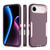 iPhone Air 2 in 1 PC Hybrid TPU Phone Case - Purple Red+Pink