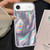 iPhone Air 3 in 1 Diamond Lens Frame Quicksand Pattern Phone Case - Purple
