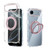 iPhone Air ABEEL MagSafe Q-LUCK Pivot Bracket Transparent Phone Case - Pink