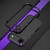 iPhone Air Aurora Series Lens Protector + Metal Frame Phone Case - Black Purple