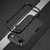 iPhone Air Aurora Series Lens Protector + Metal Frame Phone Case - Black Silver