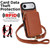 iPhone Air AwQuer 2 in 1 Crossbody Zipper Wallet Leather Back Phone Case - Brown