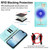 iPhone Air Ballet Girl Diamond Studded RFID Vegan Leather Phone Case - Mint Green