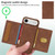 iPhone Air BETOPNICE Horizontal Flip Detachable MagSafe Wallet Phone Case - Brown