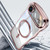 iPhone Air Big Wave Electroplating MagSafe Magnetic Phone Case - Pink