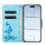 iPhone Air Butterfly Embossed Flip Leather Phone Case - Blue