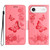 iPhone Air Butterfly Embossed Flip Leather Phone Case - Pink