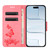 iPhone Air Butterfly Embossed Flip Leather Phone Case - Pink