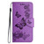 iPhone Air Butterfly Embossed Flip Leather Phone Case - Purple