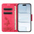 iPhone Air Butterfly Embossed Flip Leather Phone Case - Red