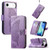 iPhone Air Butterfly Love Flower Embossed Leather Phone Case - Lavender