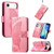 iPhone Air Butterfly Love Flower Embossed Leather Phone Case - Pink