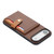 iPhone Air Calfskin Card Slot TPU Hybrid PU Phone Case - Brown