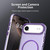 iPhone Air Candy Fine Circle Magsafe PC Hybrid TPU Phone Case - Purple