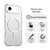 iPhone Air Candy Fine Circle Magsafe PC Hybrid TPU Phone Case - White