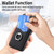 iPhone Air Carbon Fiber Card Wallet Ring Phone Case - Black