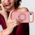 iPhone Air Carbon Fiber Gear Holder C Type MagSafe Phone Case - Bright Pink + Pink