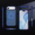 iPhone Air Carbon Fiber Gear Holder C Type MagSafe Phone Case - Transparent Blue + Royal Blue