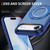 iPhone Air Carbon Fiber Gear Holder C Type MagSafe Phone Case - Transparent Blue + Royal Blue