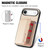 iPhone Air Carbon Fiber Magnetic Card Wallet RFID Blocking Phone Case - Khaki