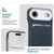 iPhone Air Carbon Fiber MagSafe Magnetic Card Holder Phone Case - Blue