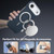iPhone Air Carbon Fiber MagSafe Magnetic Card Holder Phone Case - Blue