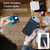 iPhone Air Carbon Fiber MagSafe Magnetic Card Holder Phone Case - Blue