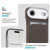 iPhone Air Carbon Fiber MagSafe Magnetic Card Holder Phone Case - Brown