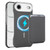 iPhone Air Carbon Fiber MagSafe Magnetic Card Holder Phone Case - Grey