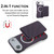 iPhone Air Carbon Fiber MagSafe Magnetic Card Holder Phone Case - Purple
