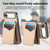 iPhone Air Carbon Fiber MagSafe Vertical Flip Card Bag Phone Case - Khaki