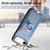 iPhone Air Carbon Fiber Ring Side Insert Card Bag MagSafe Phone Case - Blue