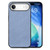 iPhone Air Carbon Fiber Texture Leather Back Phone Case - Blue