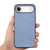 iPhone Air Carbon Fiber Texture Leather Back Phone Case - Blue