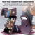 iPhone Air CaseNeo Finger Grip Strap MagSafe Leather Phone Case - Purple