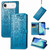 iPhone Air Cat and Dog Embossed Leather Phone Case - Blue