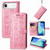iPhone Air Cat and Dog Embossed Leather Phone Case - Pink
