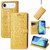 iPhone Air Cat and Dog Embossed Leather Phone Case - Yellow