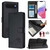 iPhone Air Cat Rat Embossed Pattern RFID Leather Phone Case with Lanyard - Black
