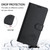 iPhone Air Cat Rat Embossed Pattern RFID Leather Phone Case with Lanyard - Black