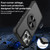 iPhone Air CD Texture 360 Degree Rotating Holder MagSafe Phone Case - Black