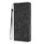 iPhone Air Cherry Blossoms Embossed Leather Phone Case - Black