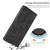 iPhone Air Cherry Blossoms Embossed Leather Phone Case - Black